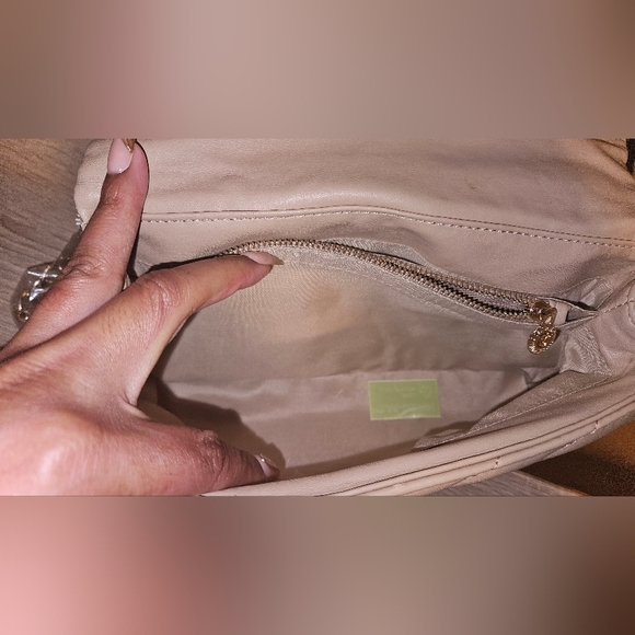 Valentino Orlandi Taupe Quilted Shoulder Bag - Picture 7 of 11